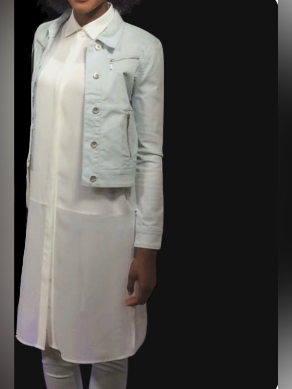 Tristan White Sleeveless Button-Down Maxi Shirt Dress Size Small.